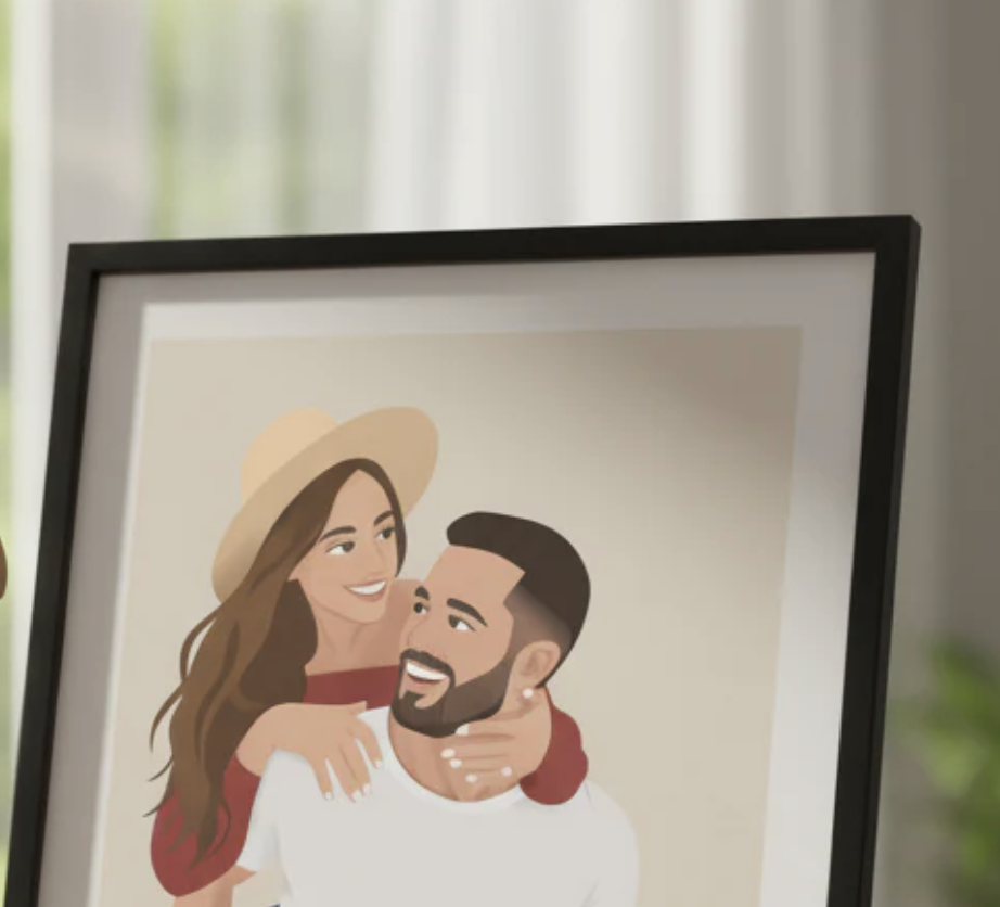 Framed poster